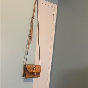 Patricia Nash Tan Leather Crossbody Bag